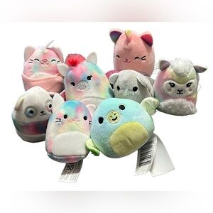 Colorful Squishmallow 8 Mini Plush Toy Set
